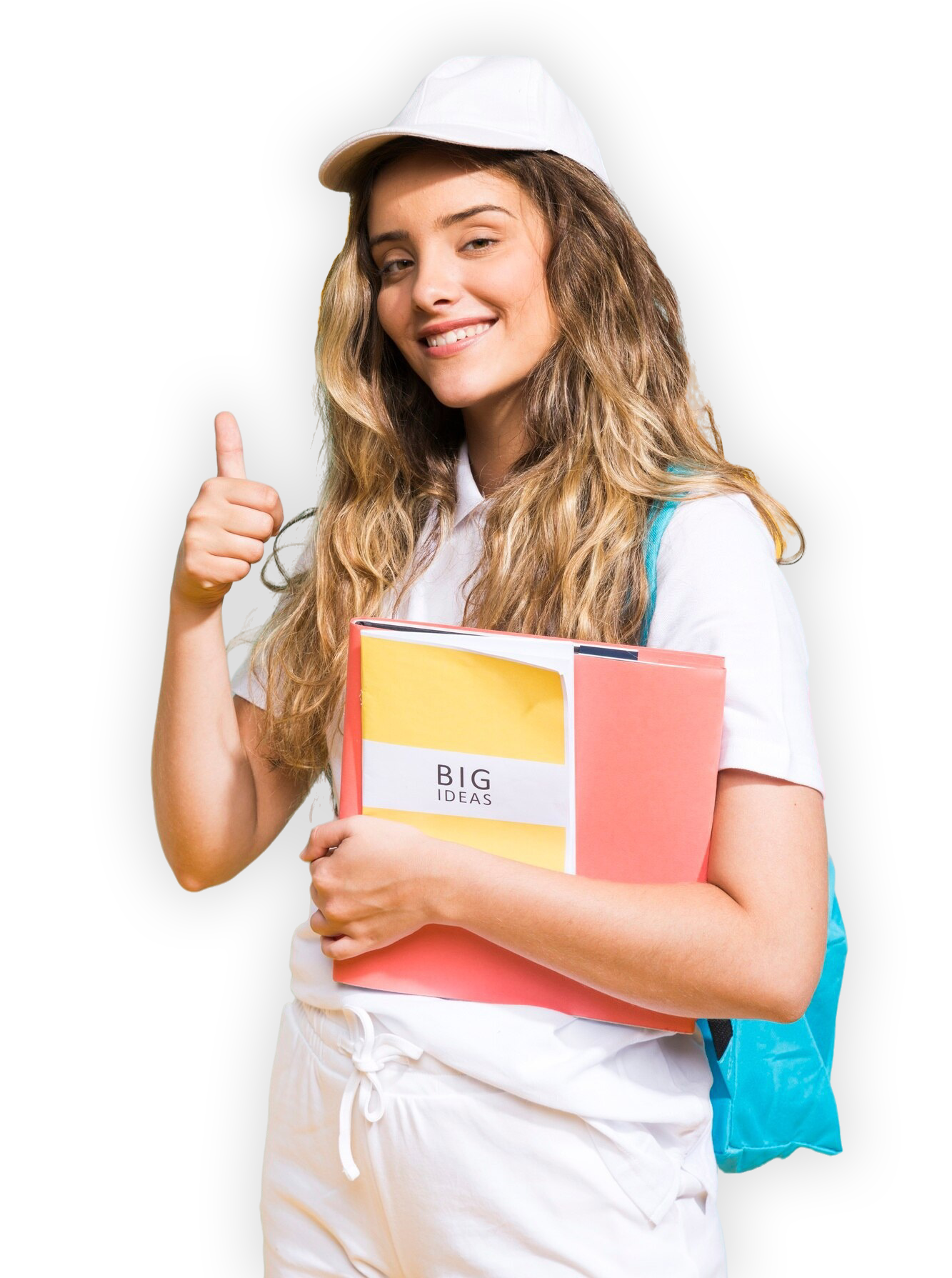 portrait-schoolgirl-memphis-style-background